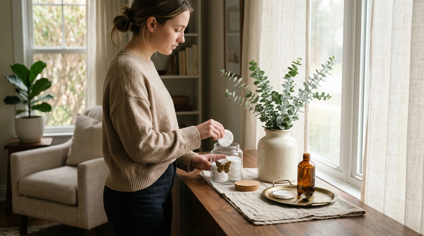Style a Modern Glass Jar with a Golden Butterfly